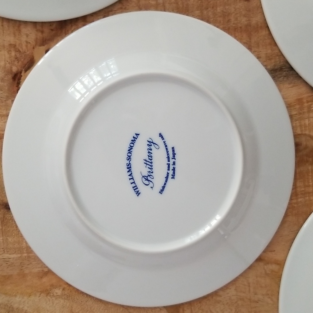 Vintage Williams Sonoma Brittany Salad Plates set of Six - Picture 12 of 15